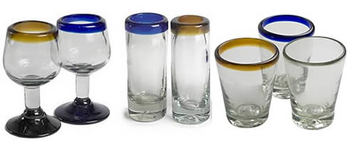 Handmade tequila glasses